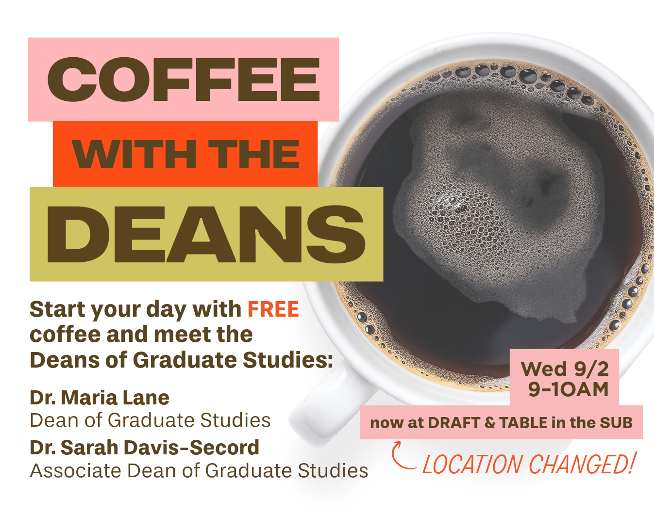 Coffee with the Deans of Graduate Studies