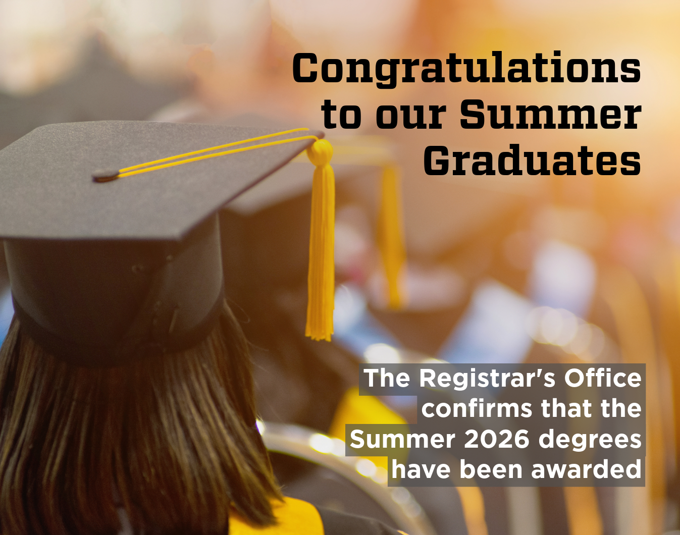 Summer graduation